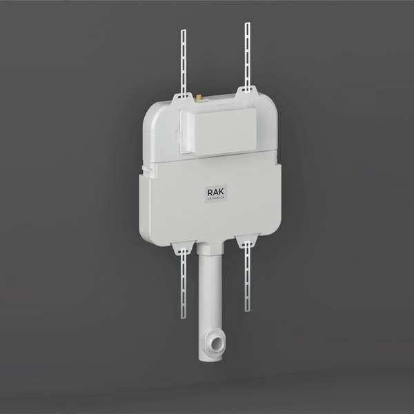 RAK Slimline Concealed Cistern for Back to Wall Pans - 8cm wall thickness